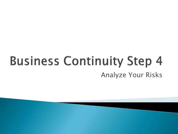 business continuity step 4
