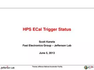 HPS ECal Trigger Status