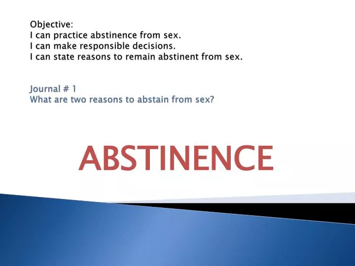 abstinence