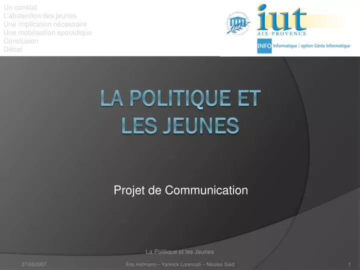 projet de communication