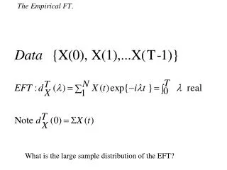 The Empirical FT .