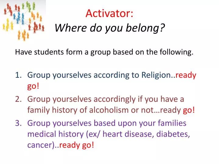 activator where do you belong