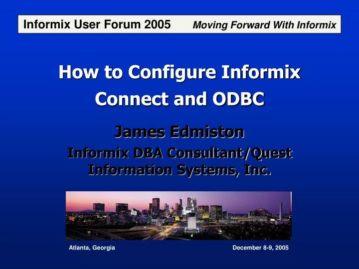 how to configure informix connect and odbc