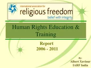 Human Rights Education &amp; Training