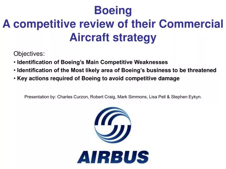 boeing a competitive review of their commercial aircraft strategy