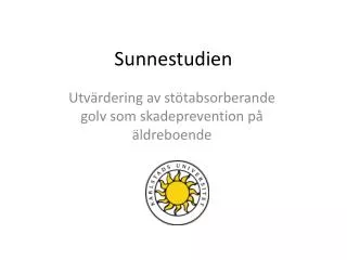 sunnestudien