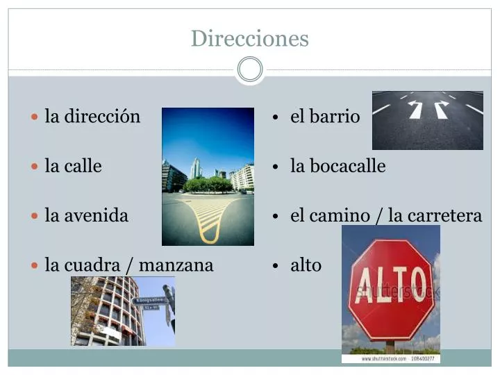 direcciones