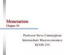 Monetarism Chapter 10 - slide 1