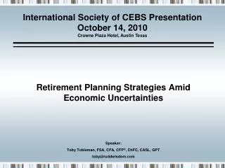 Retirement Planning Strategies Amid Economic Uncertainties