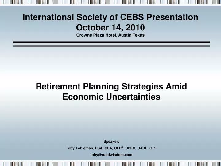 retirement planning strategies amid economic uncertainties