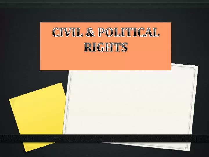 civil political rights