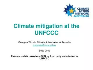 Climate mitigation at the UNFCCC