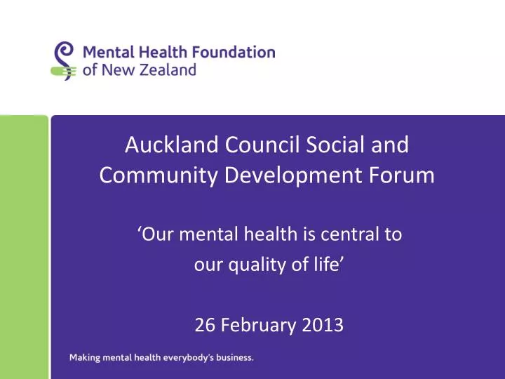 auckland council social and community development forum