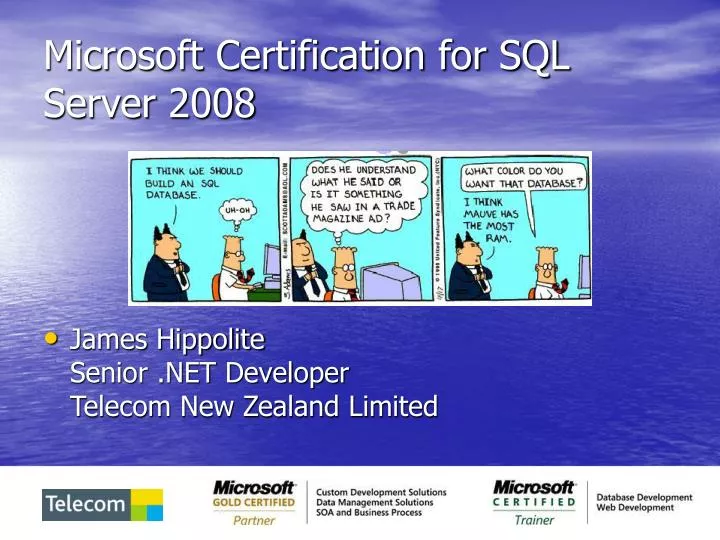 microsoft certification for sql server 2008