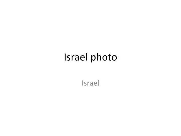 israel photo