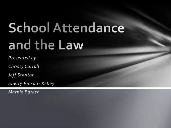 school attendance and the law