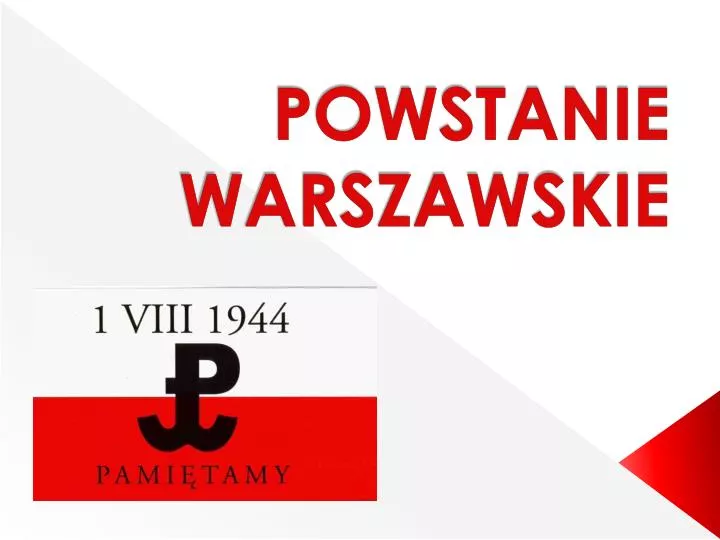 powstanie warszawskie