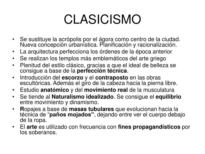 clasicismo