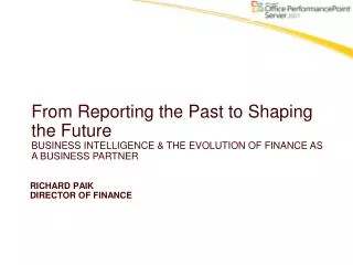 Richard Paik Director of Finance