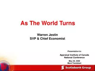 Warren Jestin SVP &amp; Chief Economist