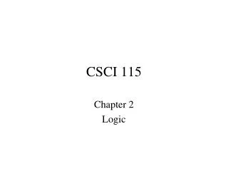 csci 115