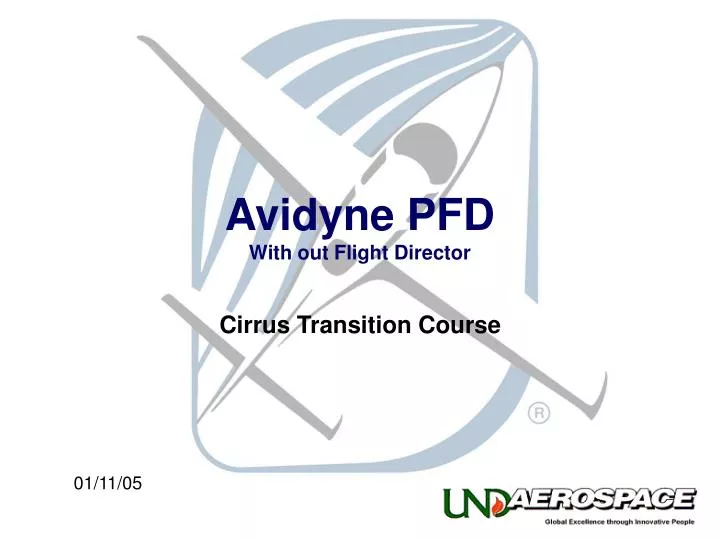 avidyne pfd with out flight director