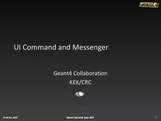 UI Command and Messenger