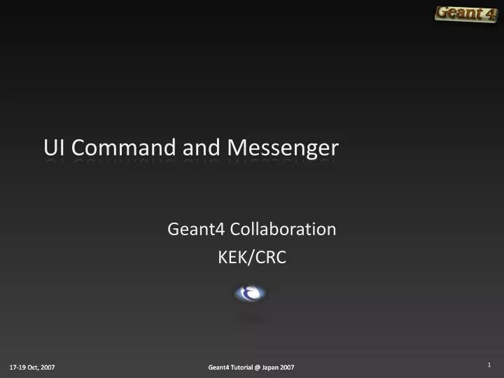 ui command and messenger