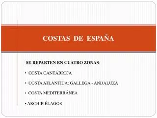 costas de espa a
