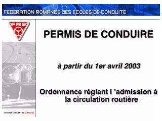 permis de conduire partir du 1er avril 2003