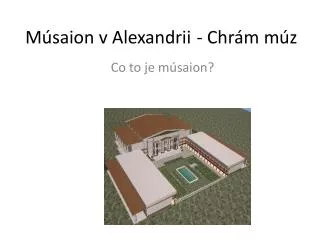 m saion v alexandrii chr m m z