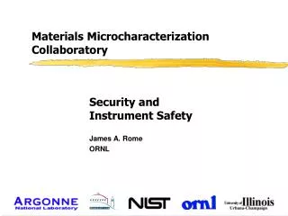 Materials Microcharacterization Collaboratory