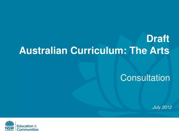 draft australian curriculum the arts