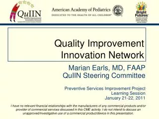 Quality Improvement Innovation Network