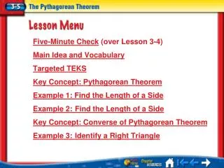 Lesson 3-5 Menu