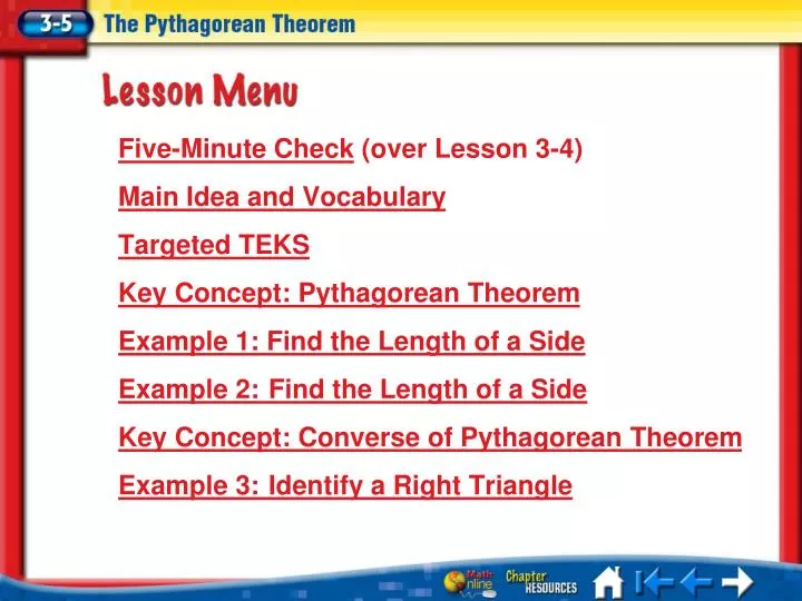 lesson 3 5 menu
