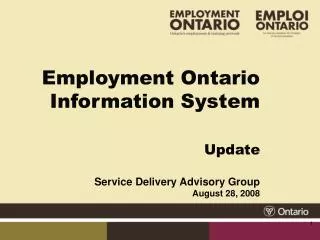 Employment Ontario Information System