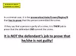 BURDEN OF PROOF STANDARD OF PROOF - slide 1
