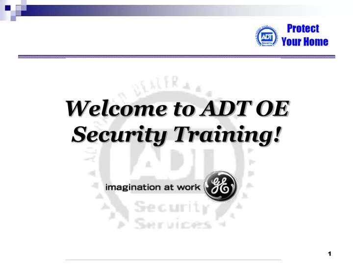 welcome to adt oe security training