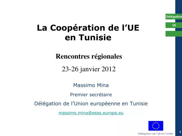 la coop ration de l ue en tunisie