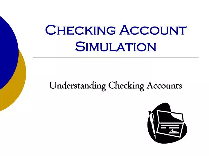 checking account simulation