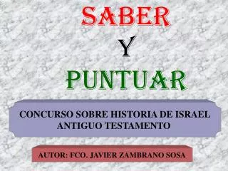 saber y puntuar