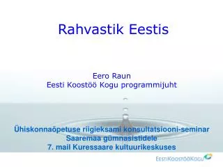 rahvastik eestis