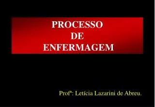 processo de enfermagem