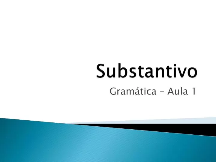 Ppt Substantivo Powerpoint Presentation Free Download Id2888256