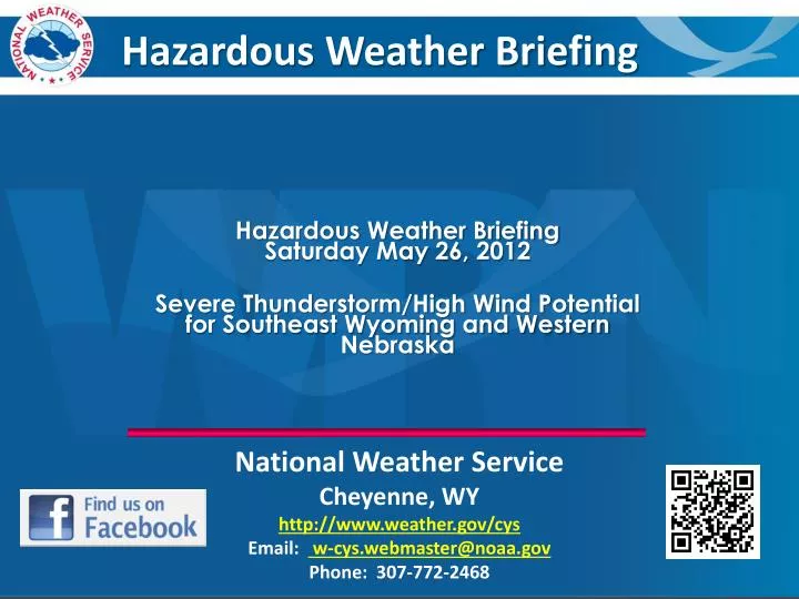 hazardous weather briefing