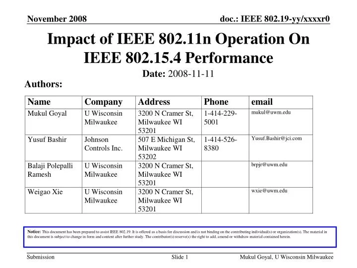 impact of ieee 802 11n operation on ieee 802 15 4 performance