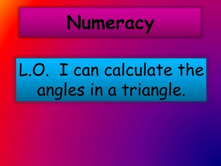 numeracy