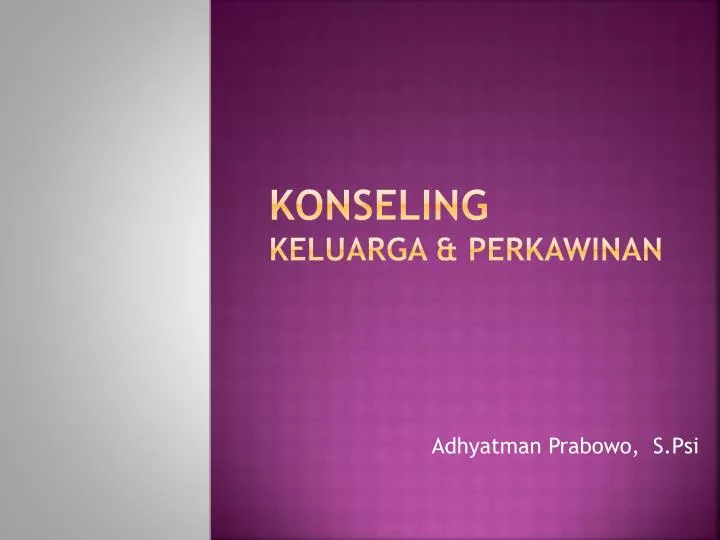 konseling keluarga perkawinan