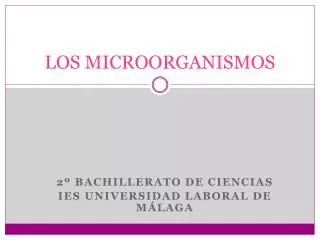 los microorganismos